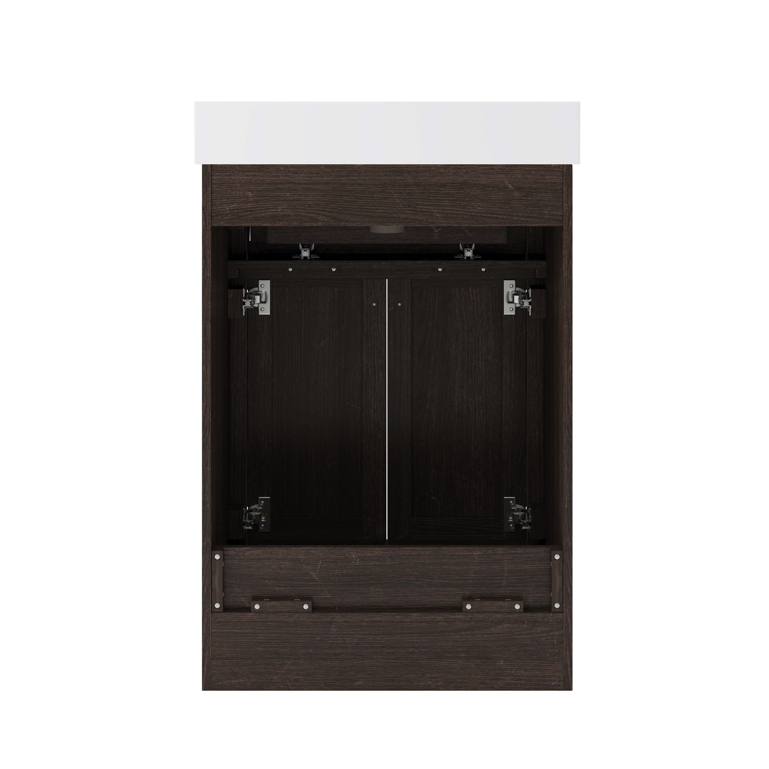 Craft + Main Reese Series RSMVT2534 Vanity Combo, 24 in W Cabinet, 18-1/2 in D Cabinet, 34 in H Cabinet, MDF, Mocha - 3