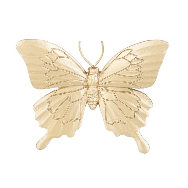 Ganz ER73226 Figurine, Butterfly, Gold, 3-1/8 in H x 4-7/8 in W - 3