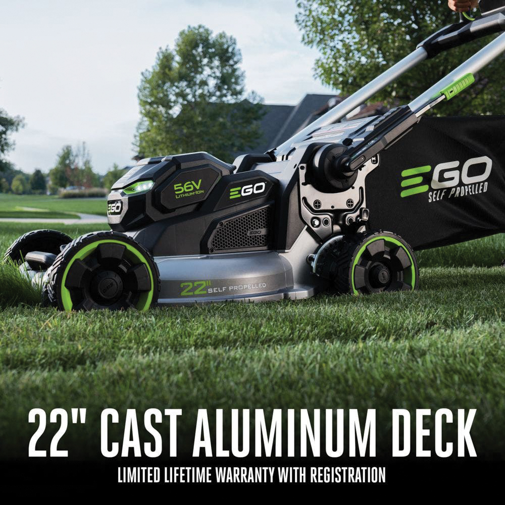 Self-Propelled Lawn Mower, EGO, 10 Ah, Lithium-Ion, 1 to 4 in H Cutting Increments, 3-Speed - 3