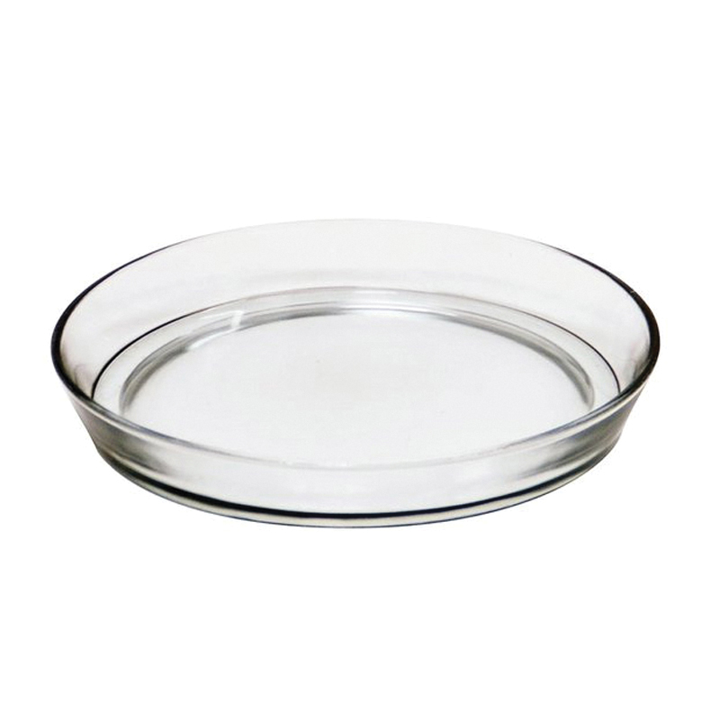 Achla Designs TRY-02 Terrarium Tray, Round, Glass, Clear