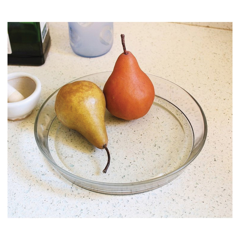 Achla Designs TRY-02 Terrarium Tray, Round, Glass, Clear