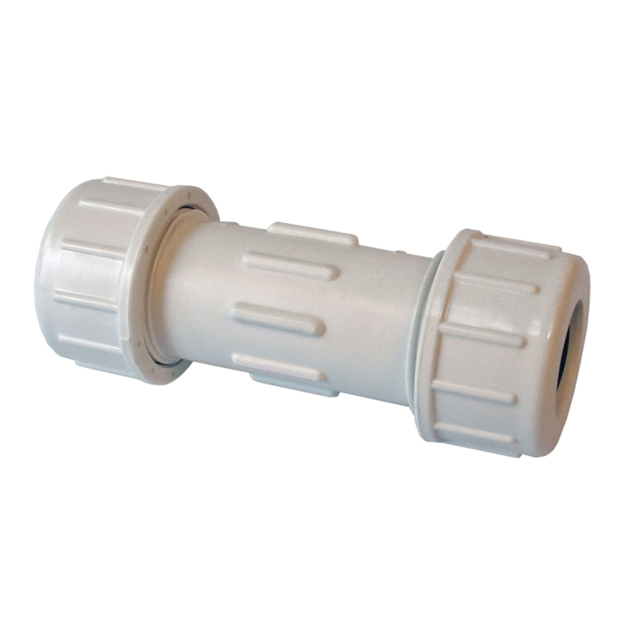 160-111 Pipe Coupling, 4 in, Compression, PVC, SCH 40, SCH 80 Schedule, 150 psi Pressure