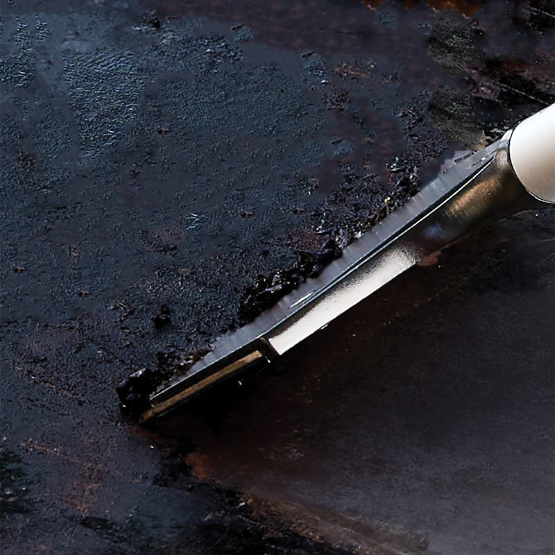 Mr. BAR-B-Q 08803RZ Griddle Scraper, 15-1/2 in L Brush, 5.6 in W Brush, Stainless Steel Bristle, Plastic Handle