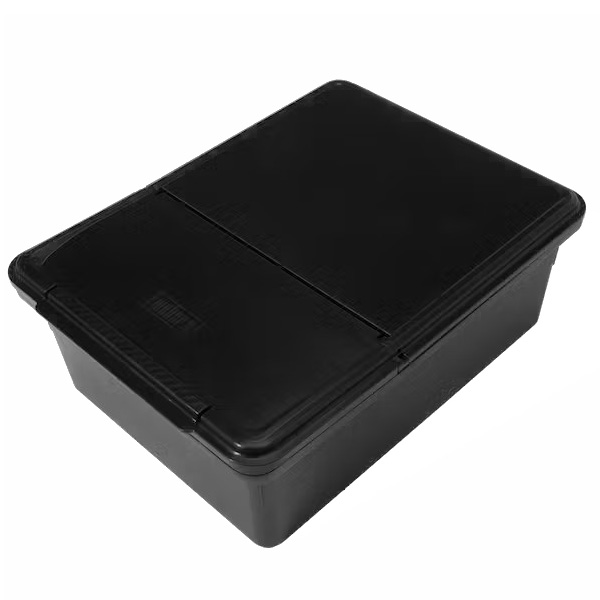 Weber Works 3400107 Outdoor Storage Bin, Plastic, Black, For: Slate™ 30 in and 36 in Griddles