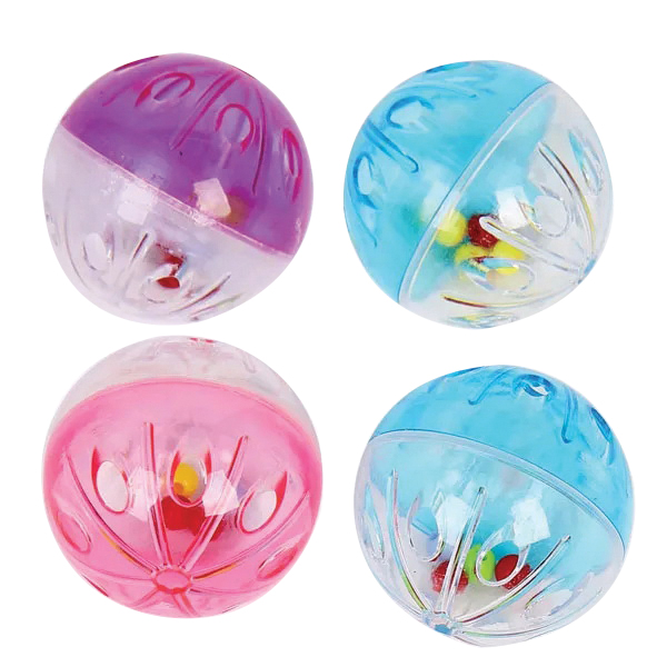 US8039 57 Rattle Ball Toys, 1-1/2 in, Plastic
