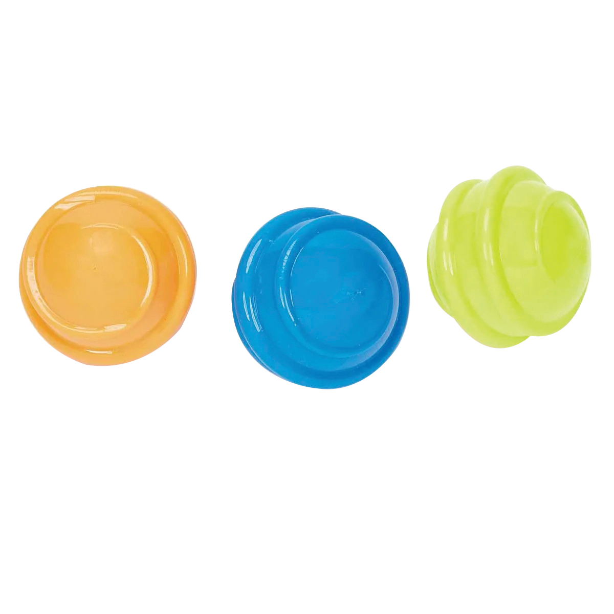 WB15557 L Dog Toy, 4 in, Squeaky Spiral Ball Toy, TPR, Assorted