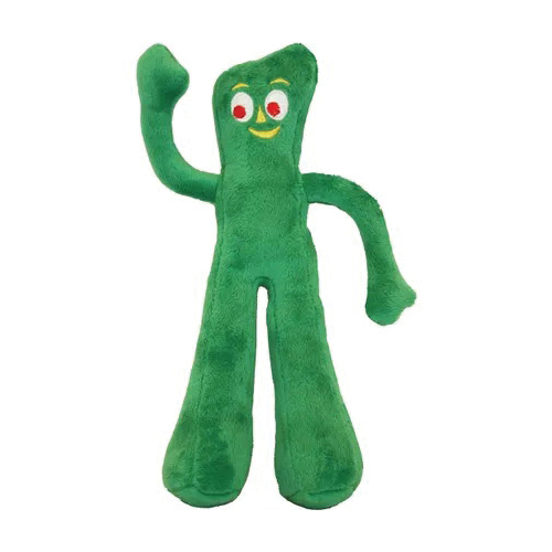 MP6674 09 Dog Toy, 9 in, Gumby Plush Toy, Cotton/Polyester/Squeaker
