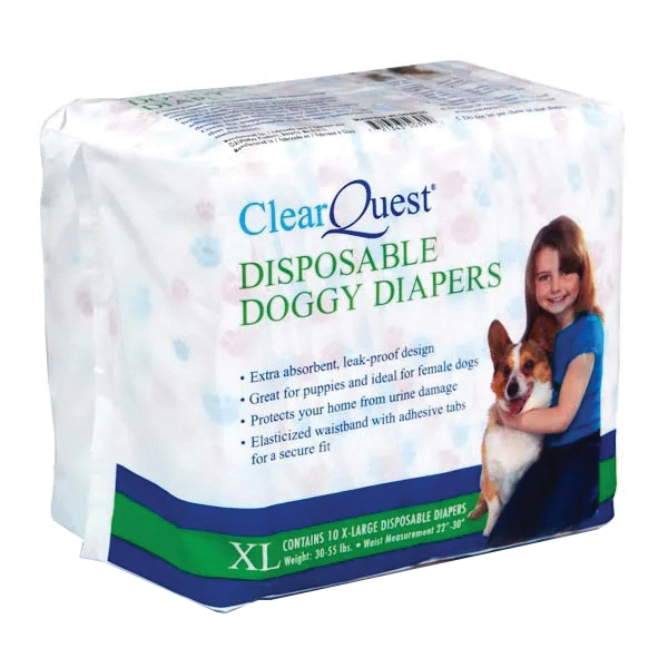 US948 20 Disposable Extra-Large Doggy Diapers, 22 to 30 in W