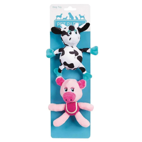 US2281 15 Dog Toy, Tossers Toy, Cow, Pig