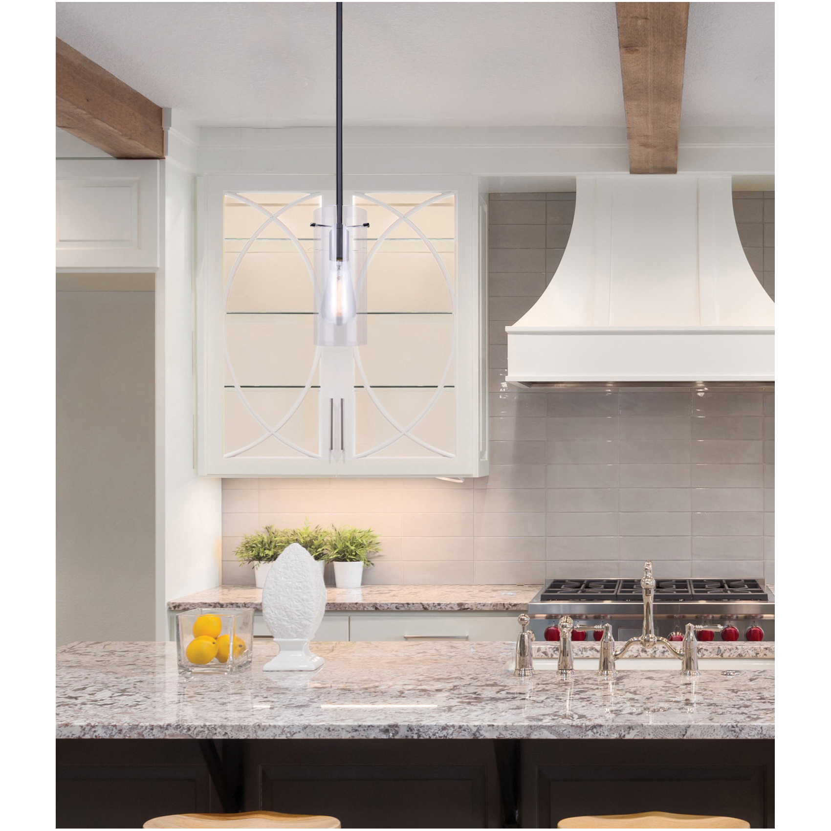 Pendant Light, Canarm, Joni, 120 V, 100 W, Black - 3