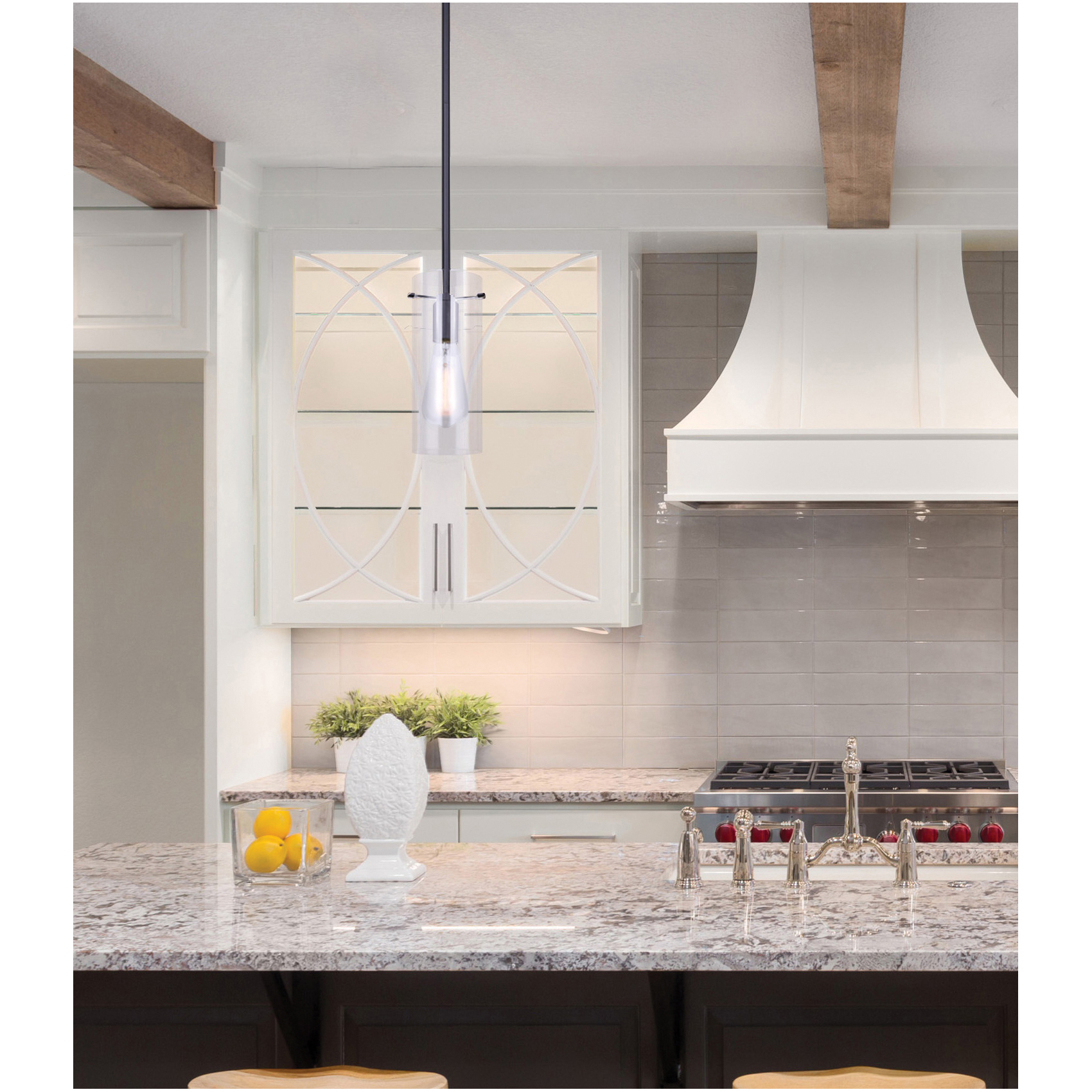 Pendant Light, Canarm, Joni, 120 V, 100 W, Black - 4
