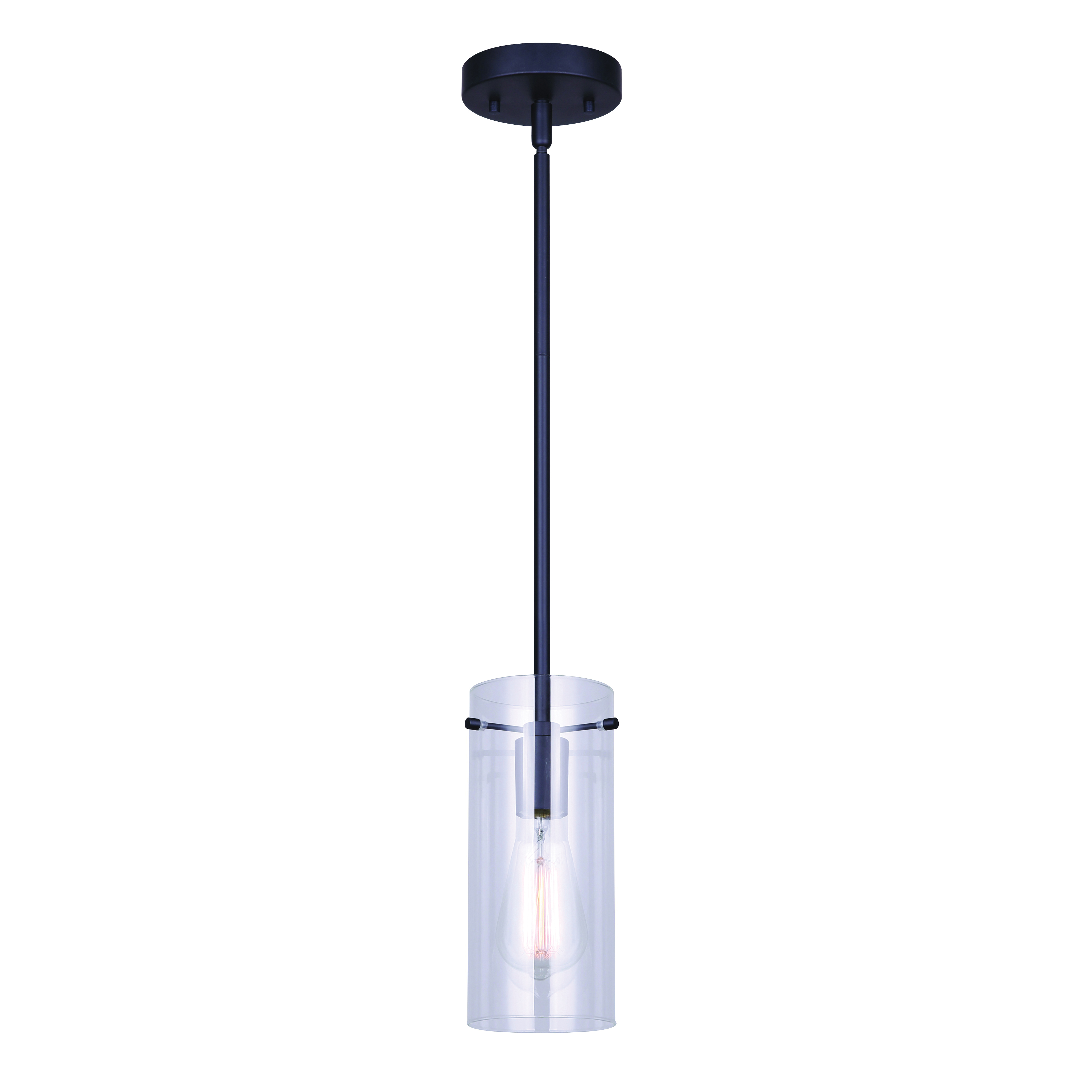 Pendant Light, Canarm, Joni, 120 V, 100 W, Black - 5