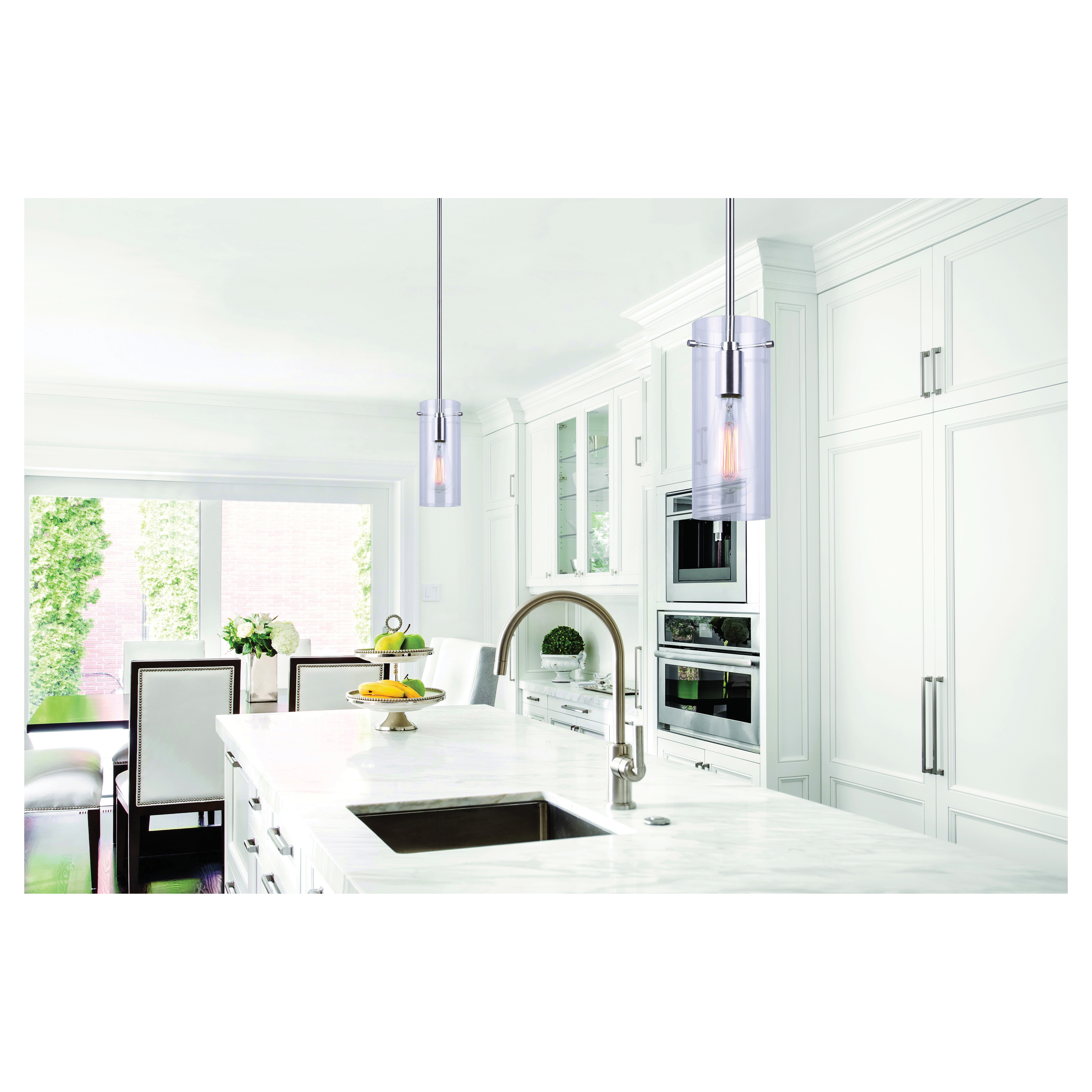 Pendant Light, Canarm, Joni, 120 V, 100 W, Silver Fixture - 3