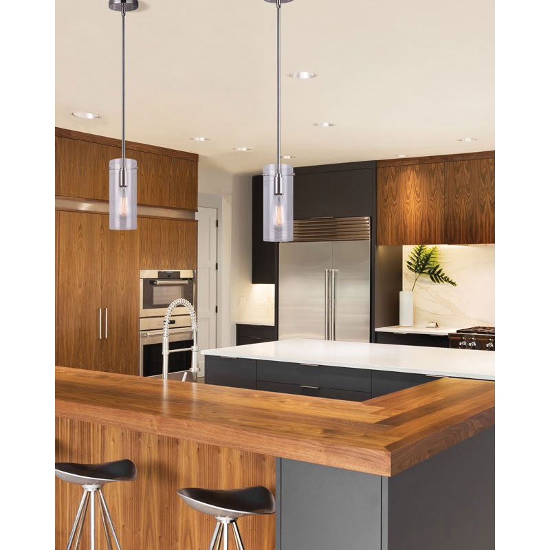 Pendant Light, Canarm, Joni, 120 V, 100 W, Silver Fixture - 4