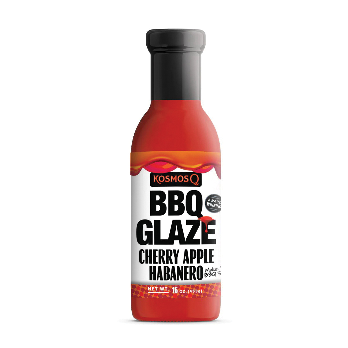 BBQ GLAZE KOS-CAH-BBQ-GLAZE-15X1 BBQ Sauce, Cherry Apple Habanero, 16 oz Bottle