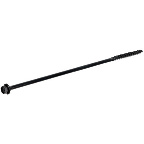 TimberTite Series 49111 Structural Screw, 1/4 in Thread, 8 in L, Serrated Thread, Washer Head, Hex Drive