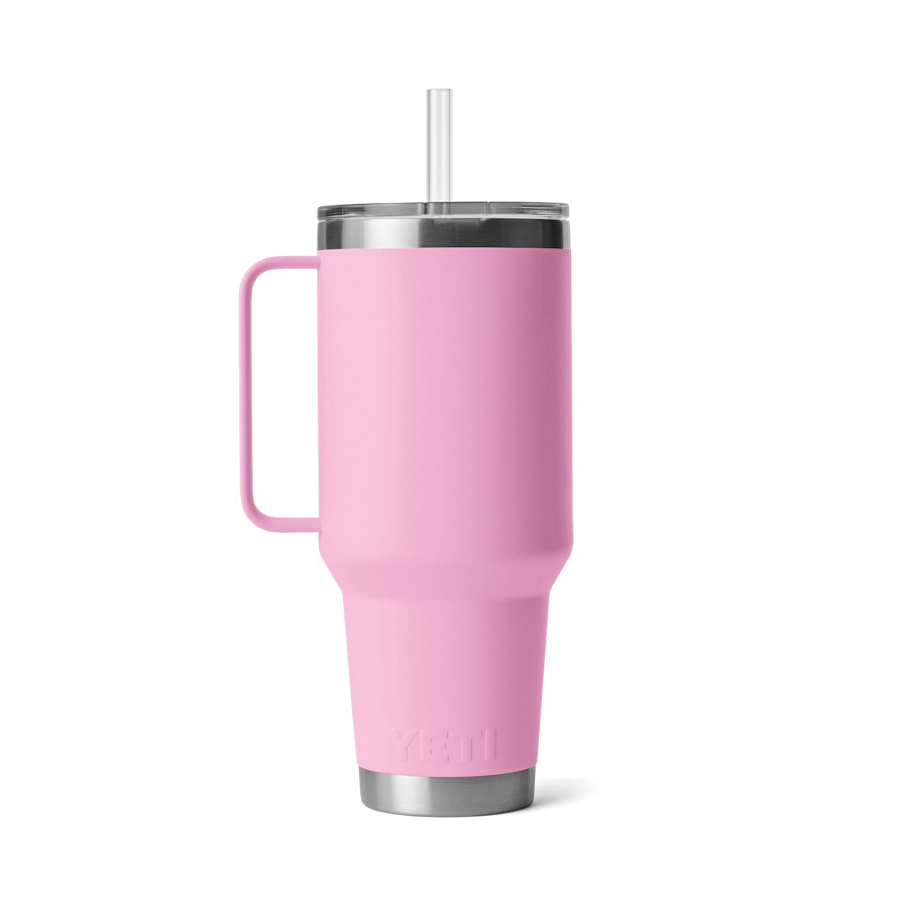 Yeti Rambler Series 21071502785 Straw Mug, 42 oz, Stainless Steel, Power Pink, Insulated - 2