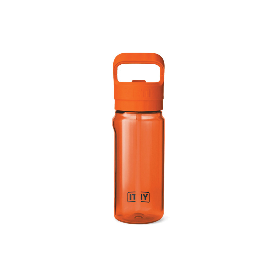 Yeti 21071502633 Water Bottle with Color Matched Straw Cap, 20 oz, Plastic, Orange - 2