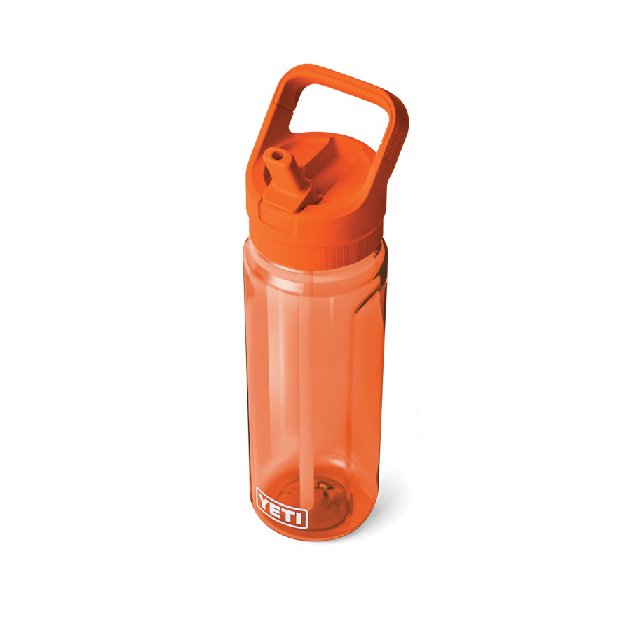 Yeti 21071503663 Water Bottle with Color Matched Straw Cap, 25 oz, Plastic, Orange - 3