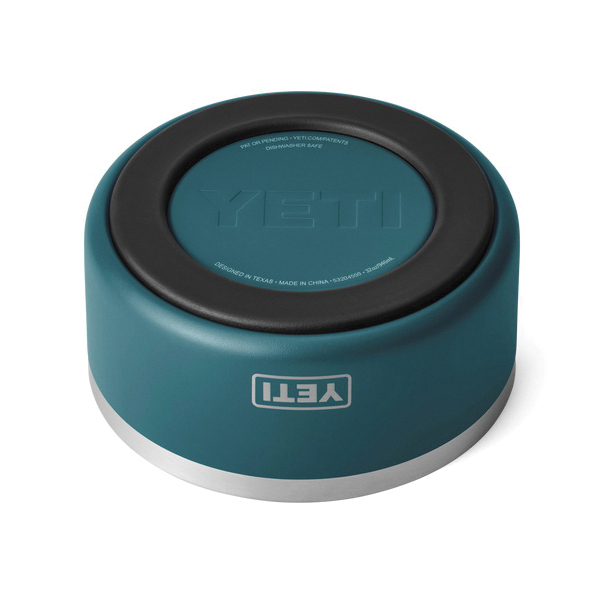 Yeti Boomer 21071502832 Dog Bowl, 6-4/5 in Dia, Stainless Steel, Wave Blue - 1