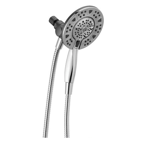 In2ition Series 75494 Showerhead, Round, 1/2 in Connection, 1.75 gpm, 2-Spray Function, Rubber/Stainless Steel