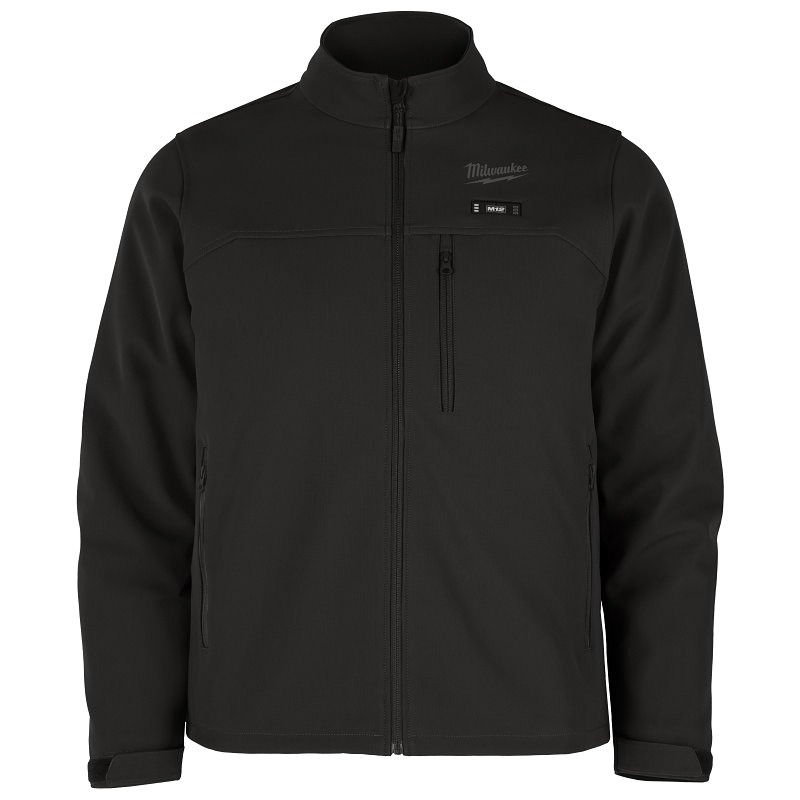 M100B-21L Heated Jacket Kit, L, Mens, Fits to Chest Size: 42 to 44 in, Brushed Tricot/Polyester, Black