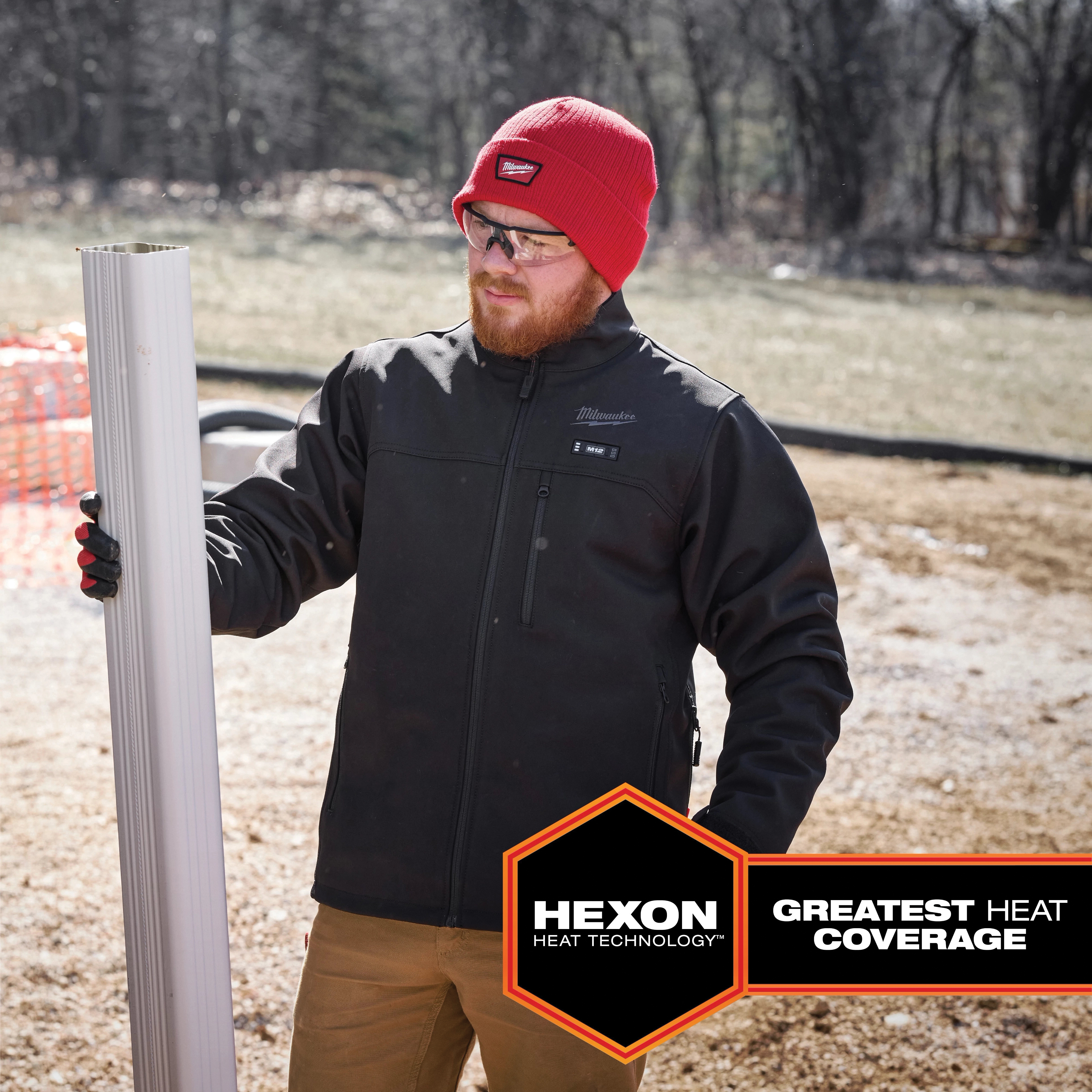 M12 TOUGHSHELL M100B-21L Heated Work Jacket Kit,