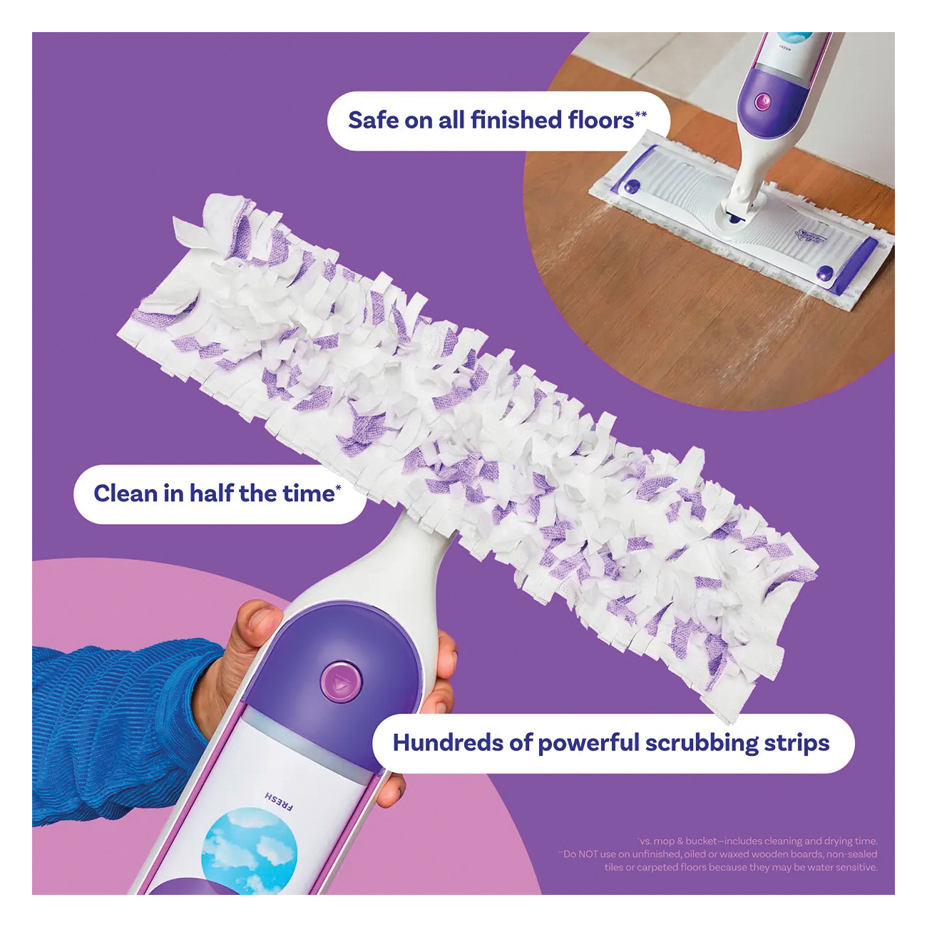 Swiffer PowerMop Series 81891 Mopping Pad Refill