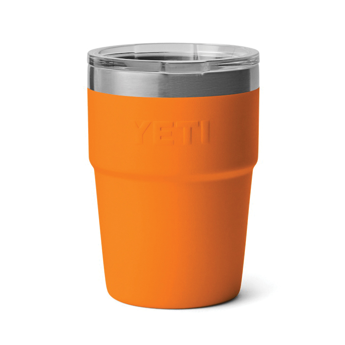 Rambler Series Stackable Cup, Yeti, 16 oz, Magslider Lid, Stainless Steel, Tropical Pink, Insulated - 1