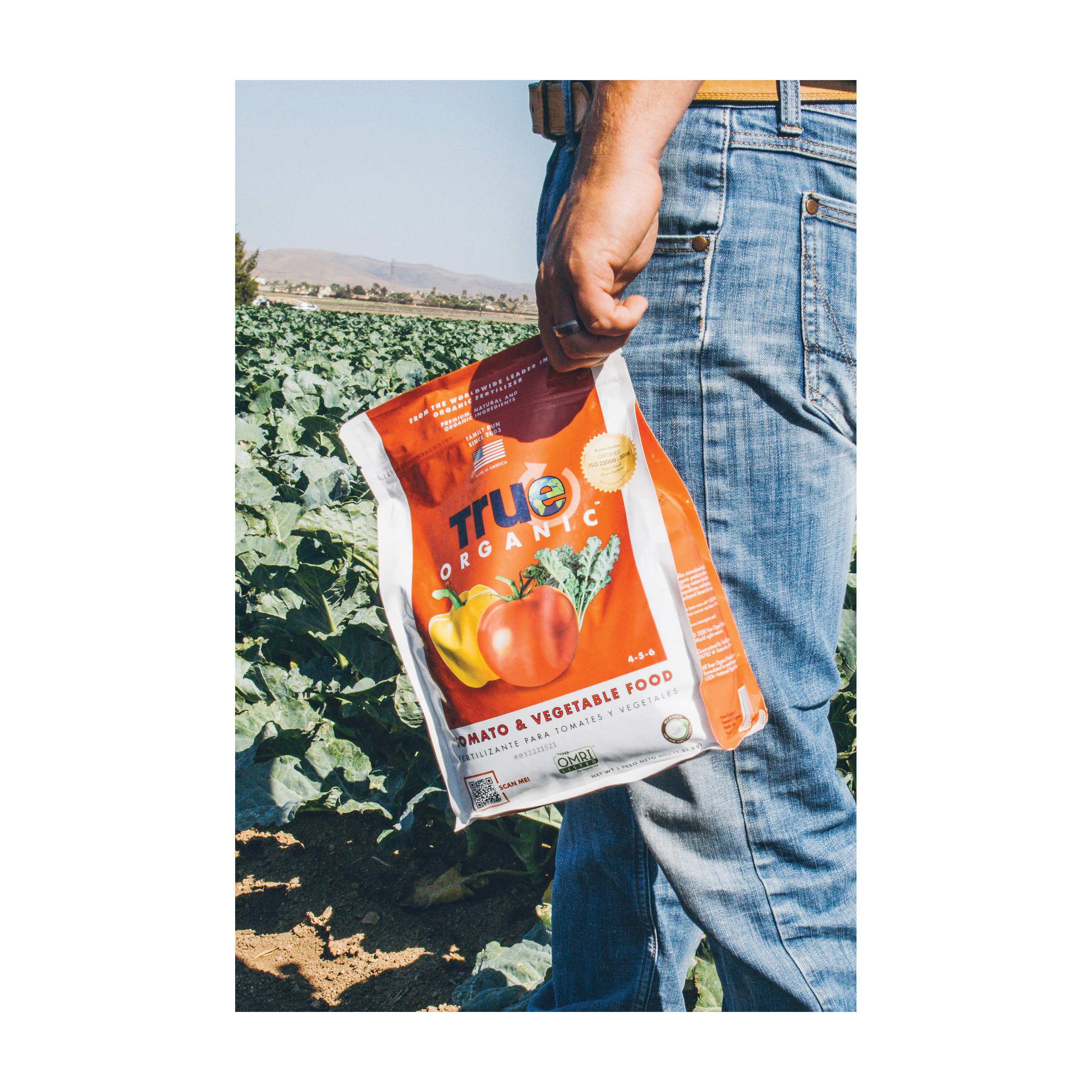 True ORGANIC R0051-25LB Tomato and Vegetable Food, 25 lb, Granular, 4-5-6 N-P-K Ratio - 3
