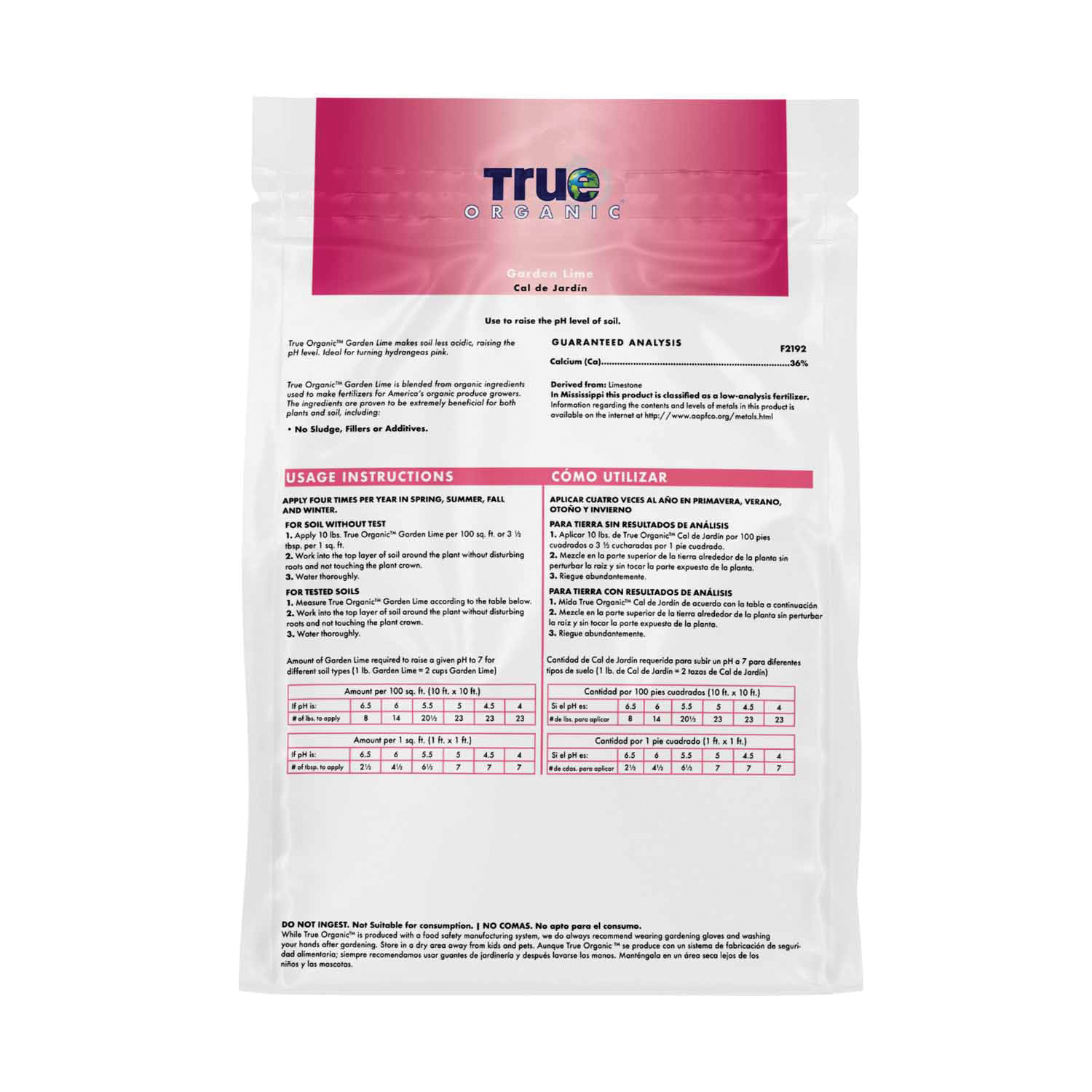 True ORGANIC R0034-6LB Dry Plant Food, 6 lb - 2