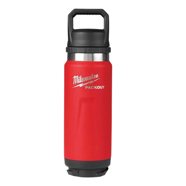Packout 48-22-8396R Insulated Water Bottle, 24 oz, Metal, Red