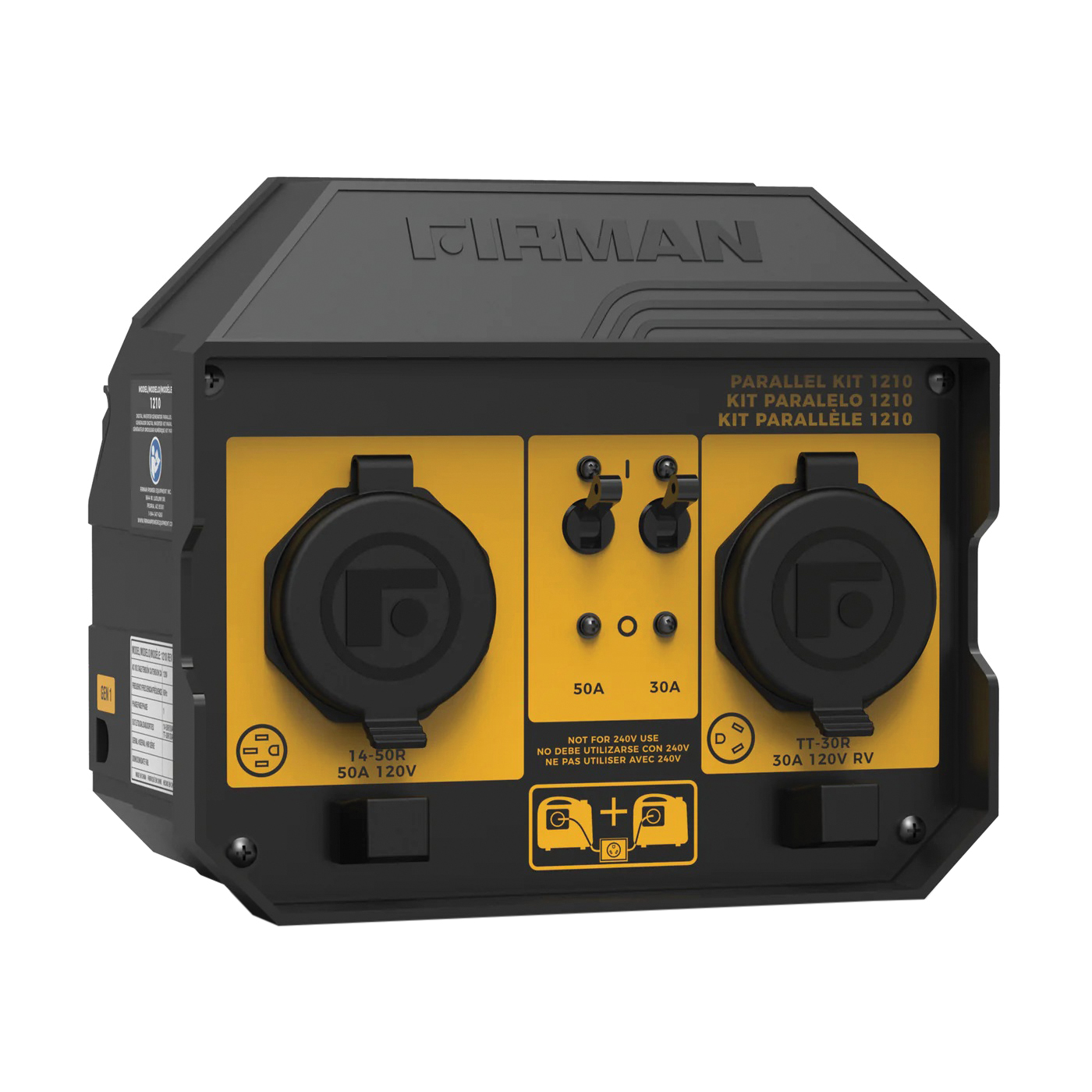 1210 Portable Generator Parallel Kit, 50 A, Combines Output Power