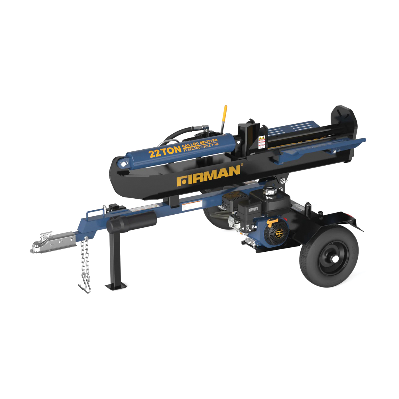 GS2201 Log Splitter, Gasoline, 0.9 gal Fuel Tank, 22 ton Splitting