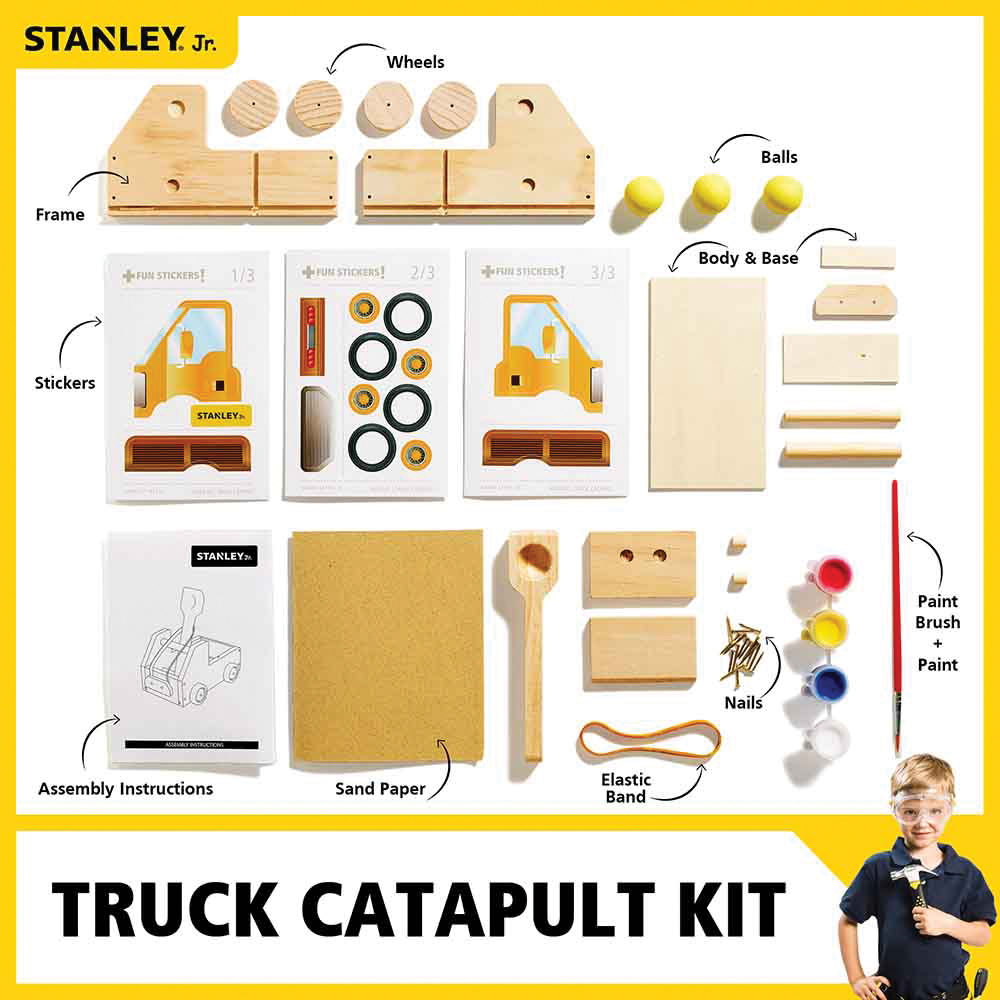Red Toolbox RTXJK005SY Truck Catapult Kit, 4 years and Up, Metal/Plastic/Wood - 2