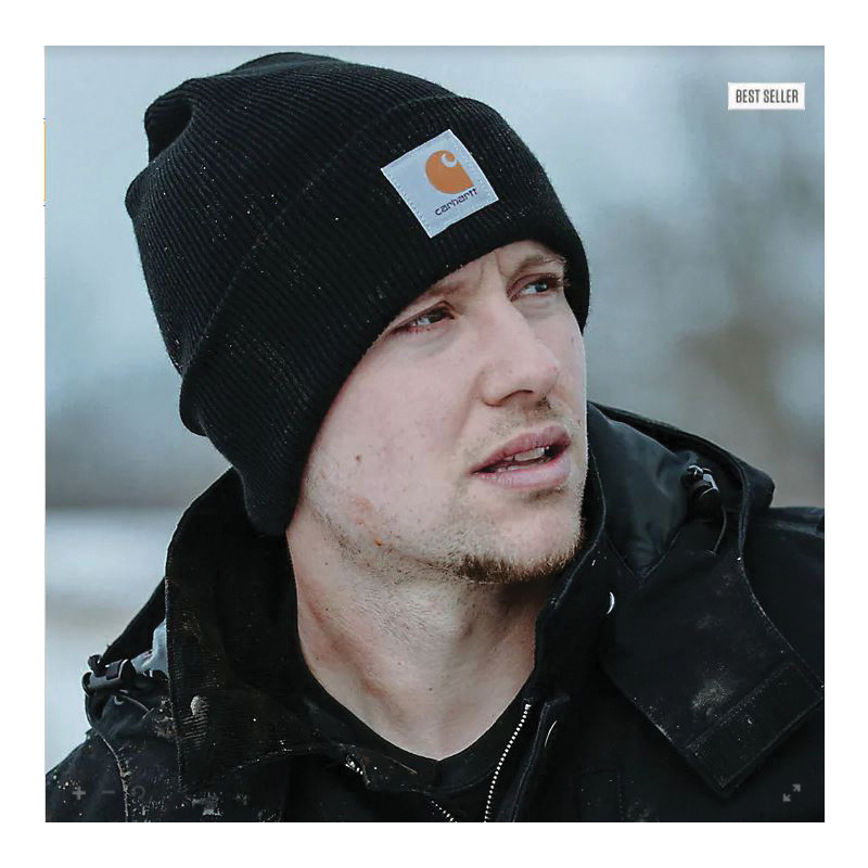 Carhartt A18 Series A18-R95-OS Beanie, Carhartt Patch, Knitted, Unisex, One-Size, Acrylic, Apple Butter - 1