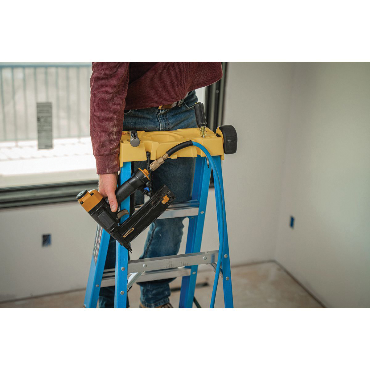 Step Ladder, Werner, Type 1, Single Sided, 8 ft H, Type 1 Duty Rating, Fiberglass, 250 lb - 4