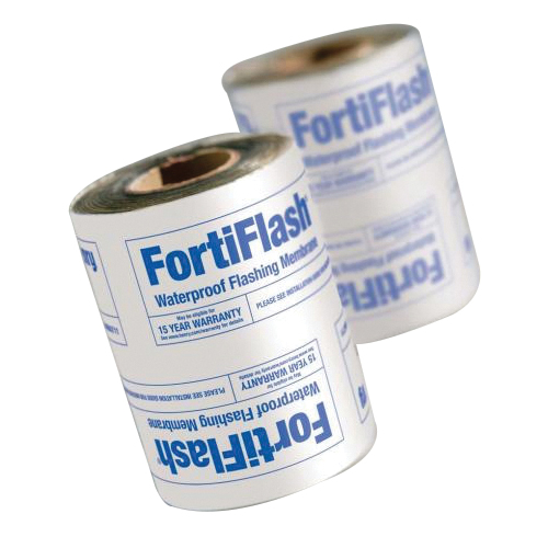 FortiFlash HE010FFR976 Window Wrap and Flashing Tape, 75 ft L, 12 in W, Rubberized Asphalt, Black
