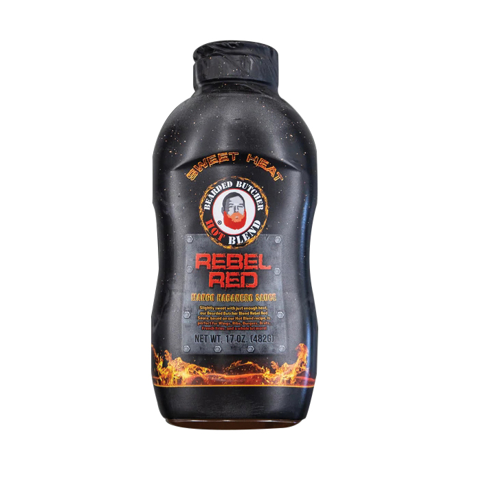 Rebel Red Series BB-1475 Hot Sauce, Mango Habanero, 17 fl-oz Bottle