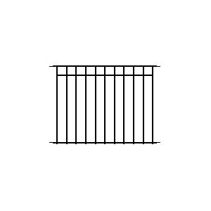 CPQF2 Coral Fence Panel, 34 in H