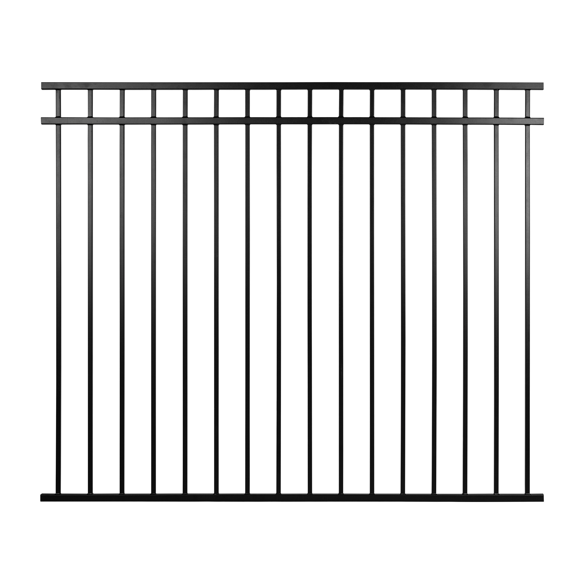 CPRTB7260 Coral Fence Panel, 60 in H, Iron, Textured Black