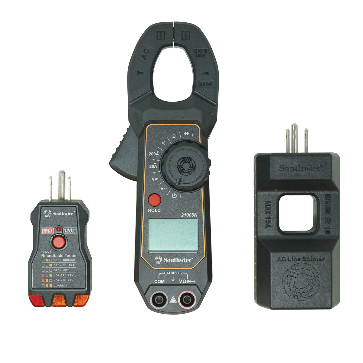 20025K Clamp Meter Kit, LCD Display