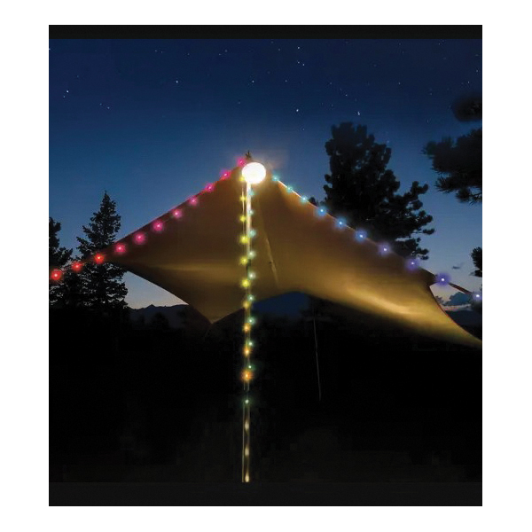 Radiant Series RSLRL-07S-R8 Lantern and String Light, 70-Lamp, LED Lamp, White