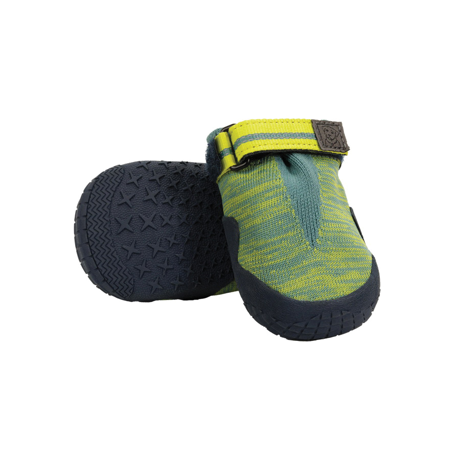 Hi & Light Series P1560-355150 Trail Dog Shoes, 1-1/2 in, Polyester/Rubber/Thermoplastic Polyurethane, Green