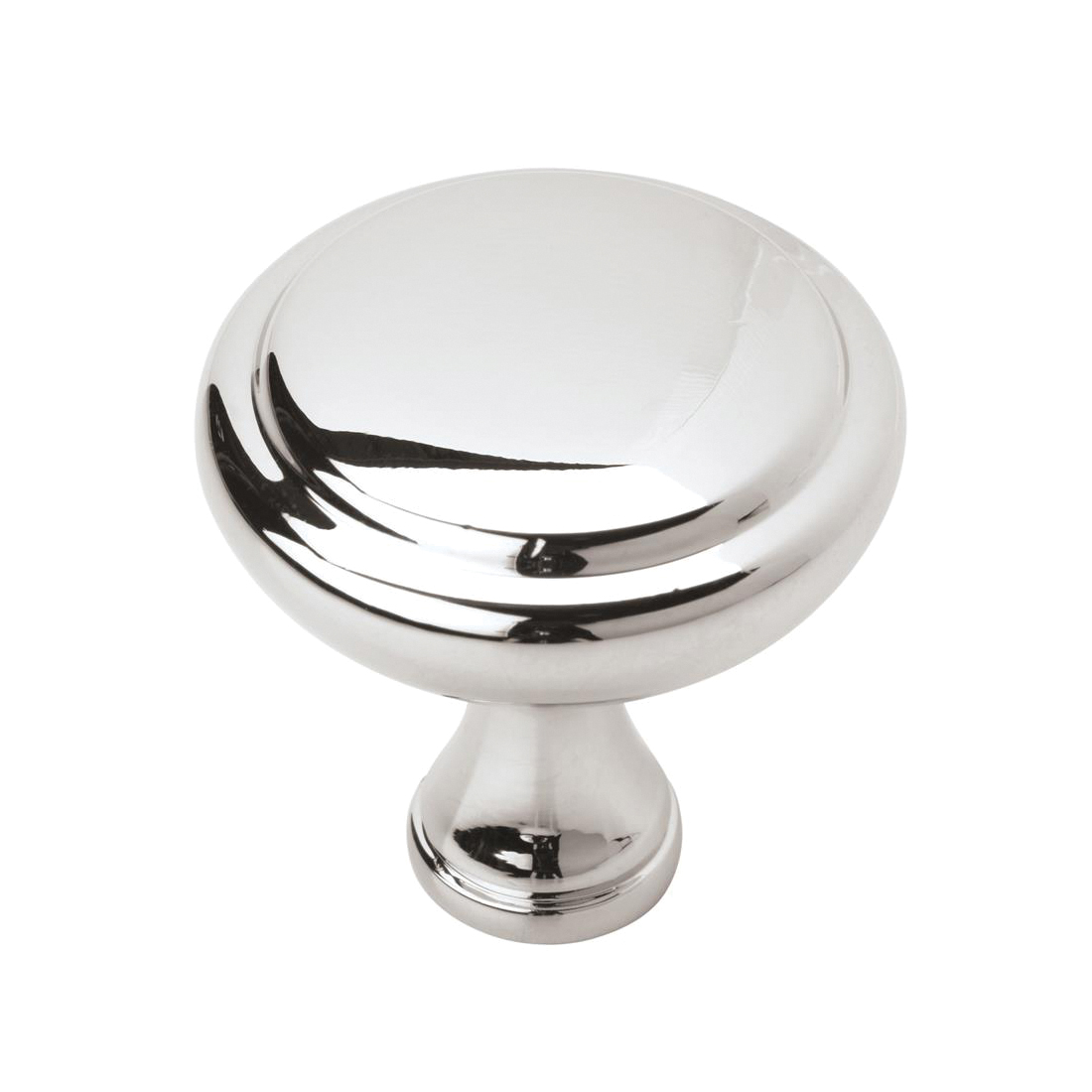 Arden Series BP3734026 Cabinet Knob, 1-1/4 in Projection, Zinc, Polished Chrome