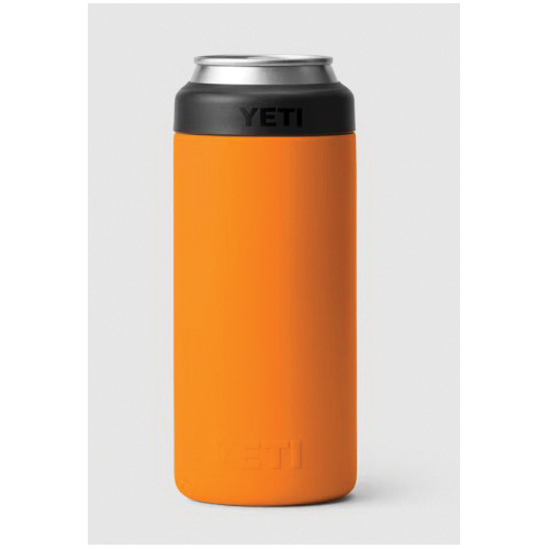 Yeti Rambler Series 21071503669 Slim Cooler, 5.8 in H x 2.7 in W, 12 oz Can/Bottle, Stainless Steel, King Crab Orange - 2