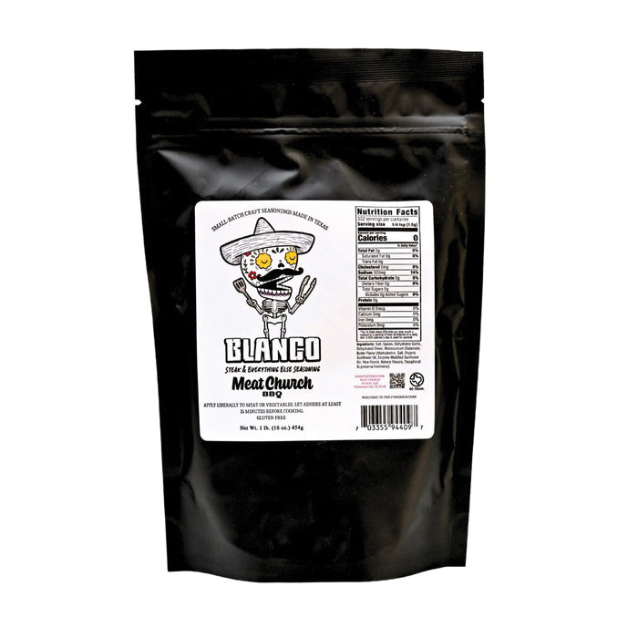 Meat Church BBQ BLANCO Steak and Everything Else Seasoning, Butter, Natural, 12 oz - 2