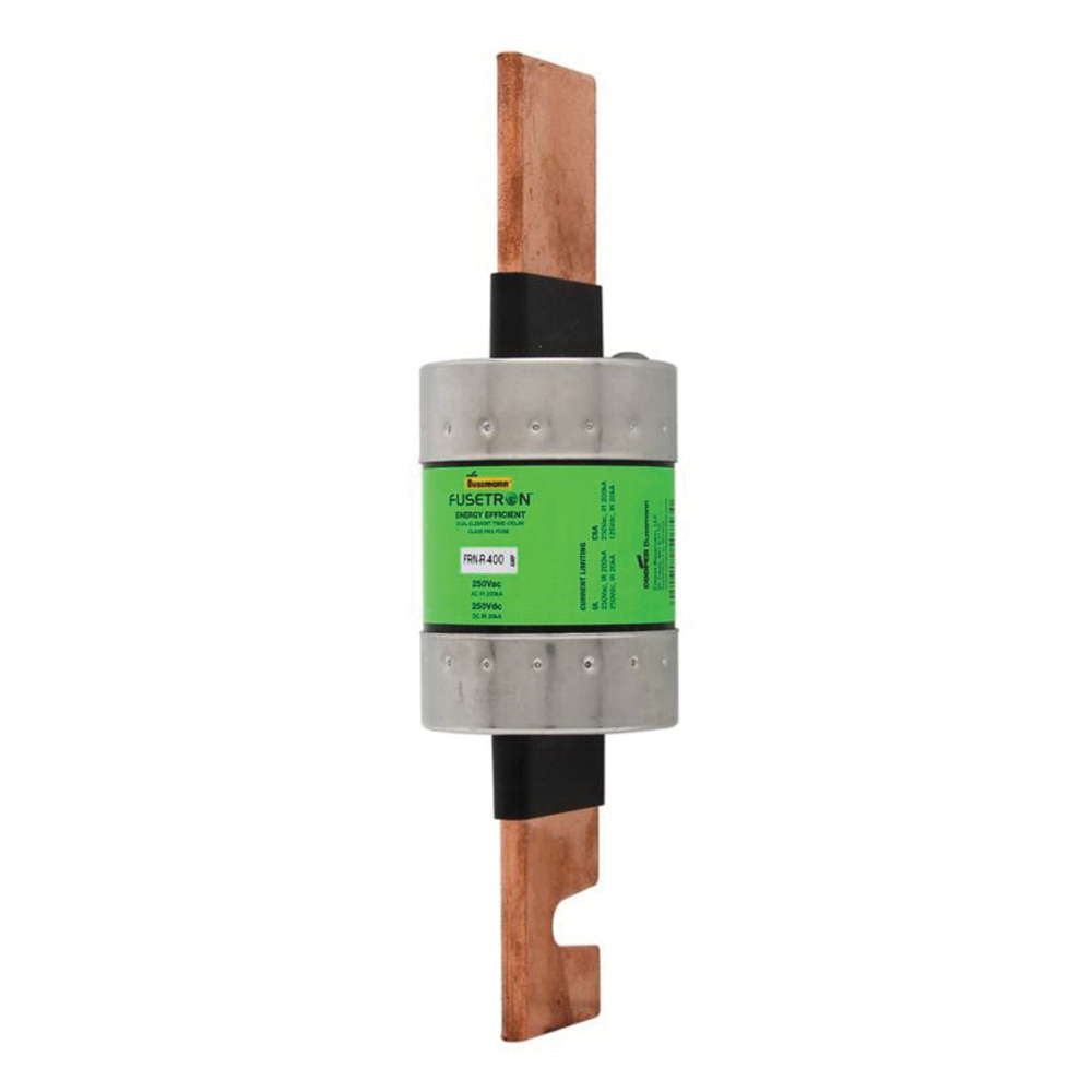 Bussmann FRN-R Series FRN-R-400 Cartridge Fuse, 400 A, 250 V, 200 kAIC at 250 VAC, 20 kAIC at 125 VDC Interrupt - 4