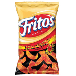 028400327312 Corn Chips, Flamin Hot, 3.5 oz, Bag