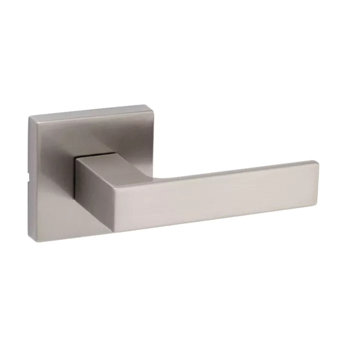 Signature, Singapore 720SAL SQT 15 Hall/Closet Handle, Lever Handle, Zinc, Satin Nickel, Universal Hand
